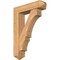 Ekena Millwork Balboa Arts and Crafts Smooth Bracket w/ Offset Brace, Western Red Cedar, 7 1/2"W x 30"D x 42"H BKT0806X30X42BOA03SWR - alternate 1
